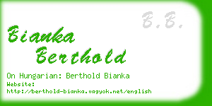 bianka berthold business card
